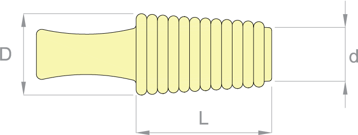 Tappi conici con maniglia